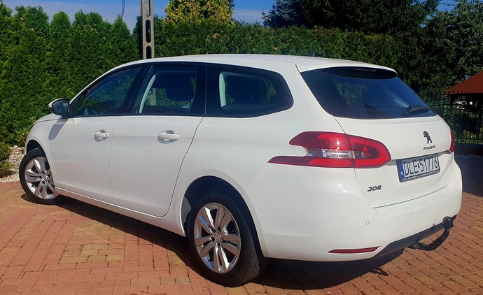 Peugeot 308 cena 40000 przebieg: 174550, rok produkcji 2018 z Legnica małe 137